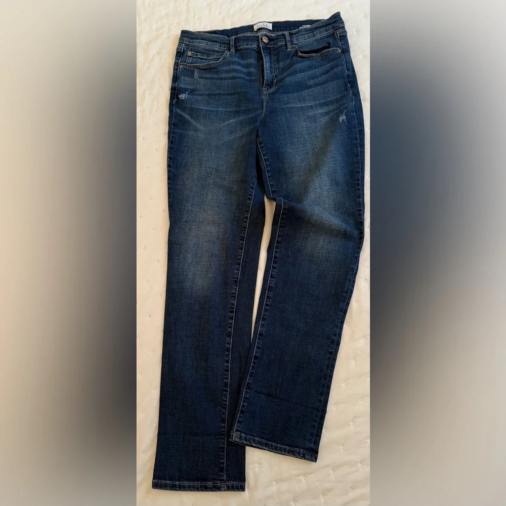 Nicole Miller ~ Tribeca ~ Mid Rise Straight Leg Jeans - Picture 1 of 4